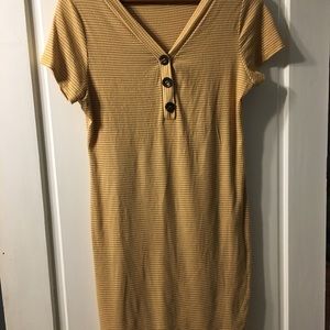 Rolla coster mustard yellow summer tee shirt dress